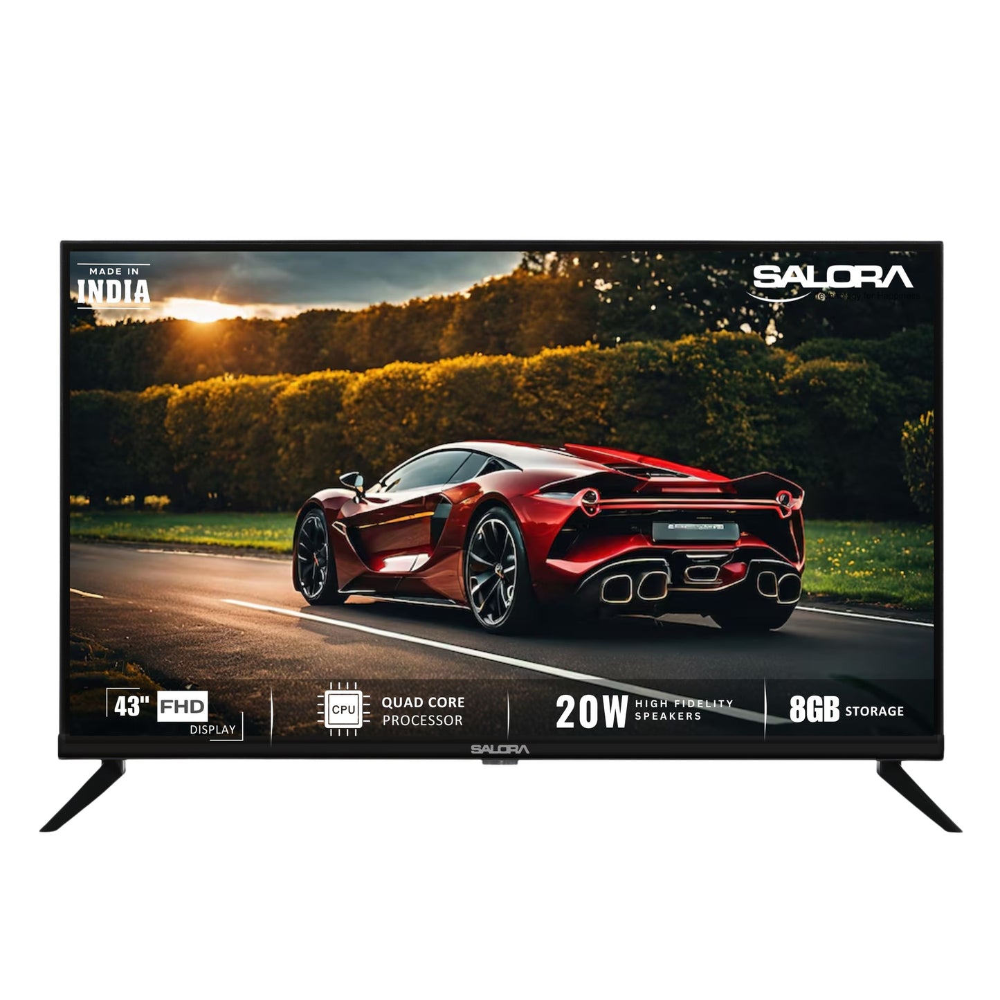 Salora 109 cm (43 inch) FHD LED TV with Frame (SLV-4431 SH)