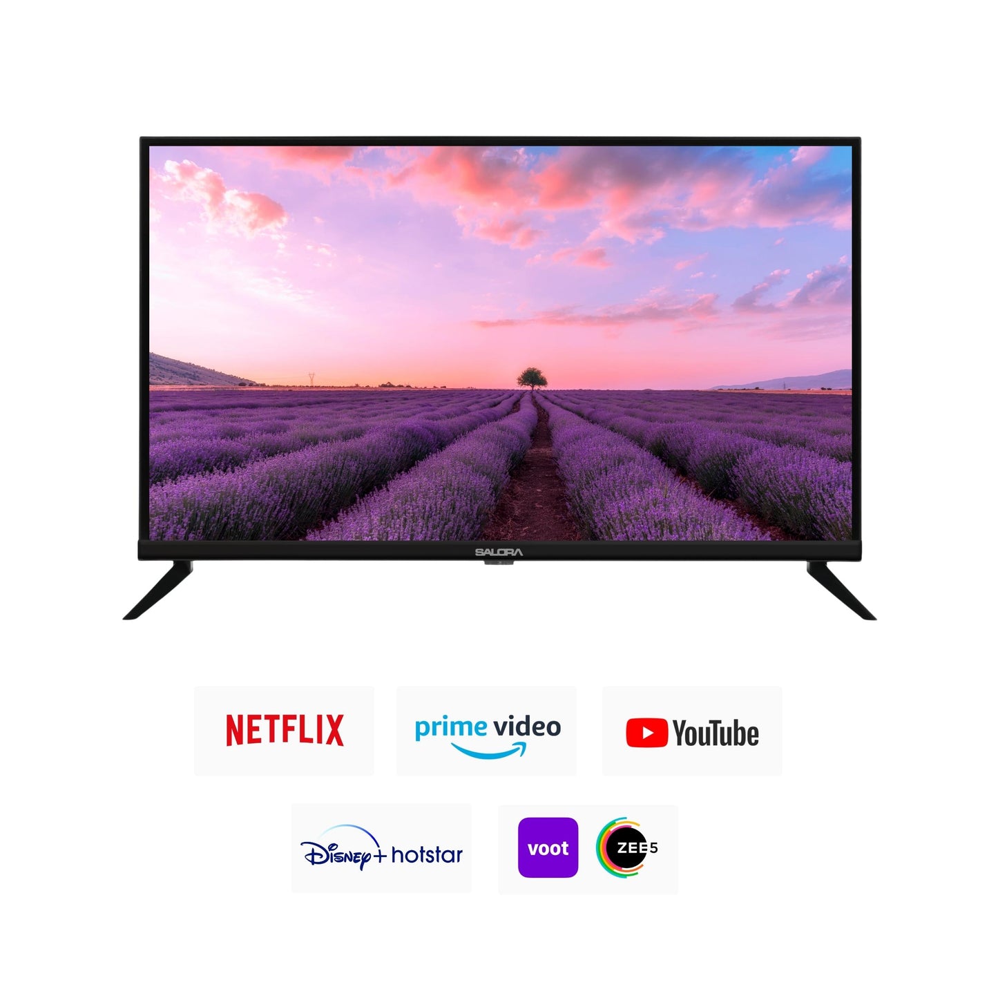 Salora 80 cm (32 inches) HD Ready Smart LED TV, SLV-4324 SF (Black)