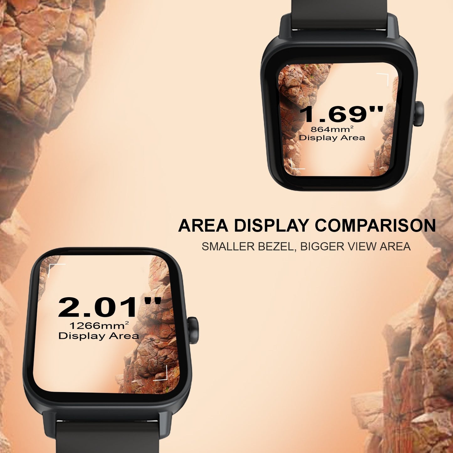 Salora uWear Javelin 2.01” (5.1 cm) HD Curved IPS Display, Bluetooth Calling Smartwatch, 200+ Watch Faces,100+ Sports Modes, Heart & SpO2 Monitoring,Sleep Monitor, AI Voice Assistance, Water Resistant Smart watch, SSW-004