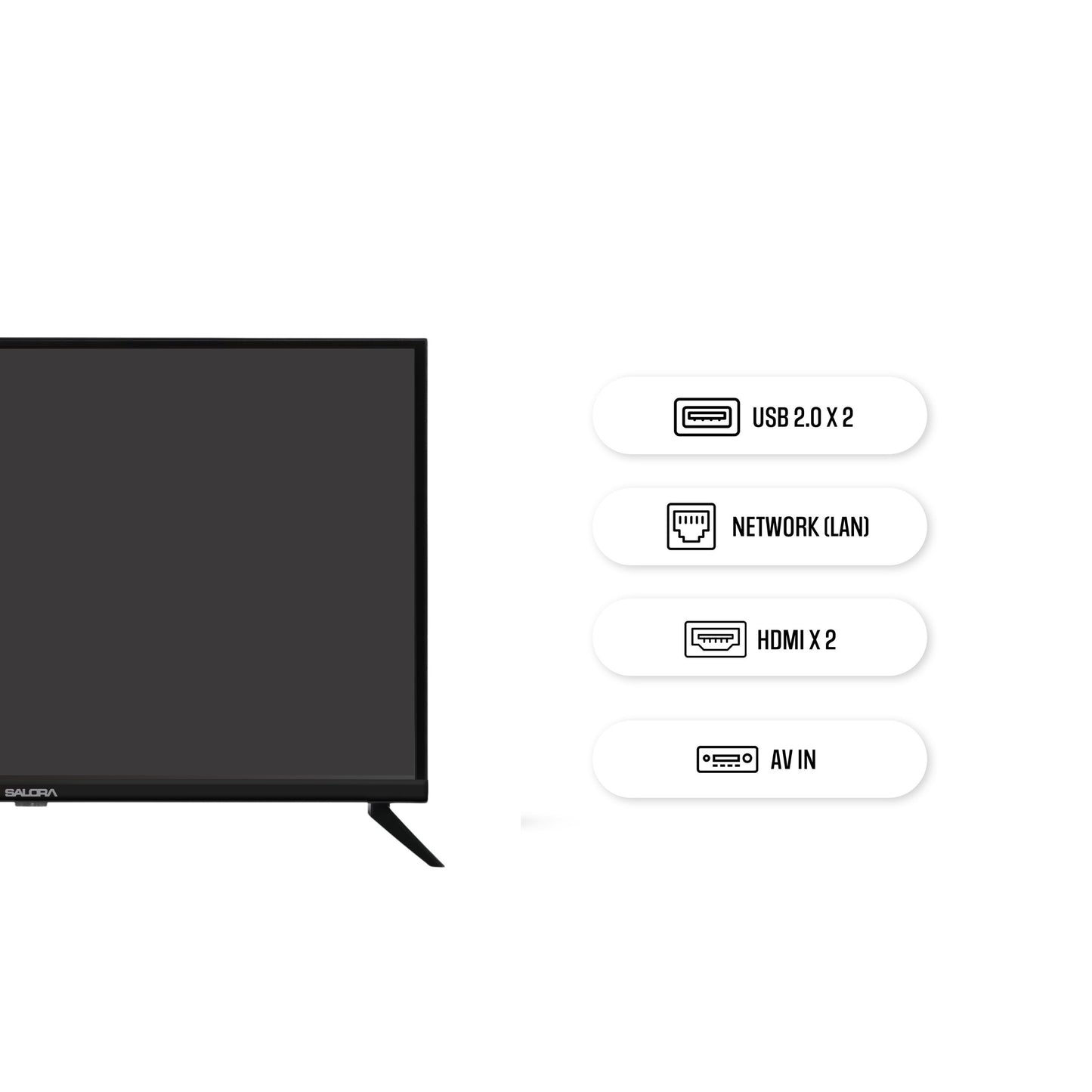 Salora 109 cm (43 inch) FHD LED TV with Frame (SLV-4431 SH)