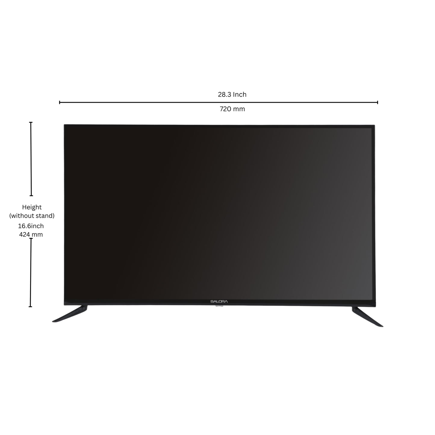 Salora 80 Cm (32 Inches) HD Ready Smart LED Coolita TV SLV-4324 SFC | High Brightness | Sleek Frameless Design with Metal Back | Powerful 20W Speakers with Dolby Audio I Eye Protection Mode I 300+ Cloud Games