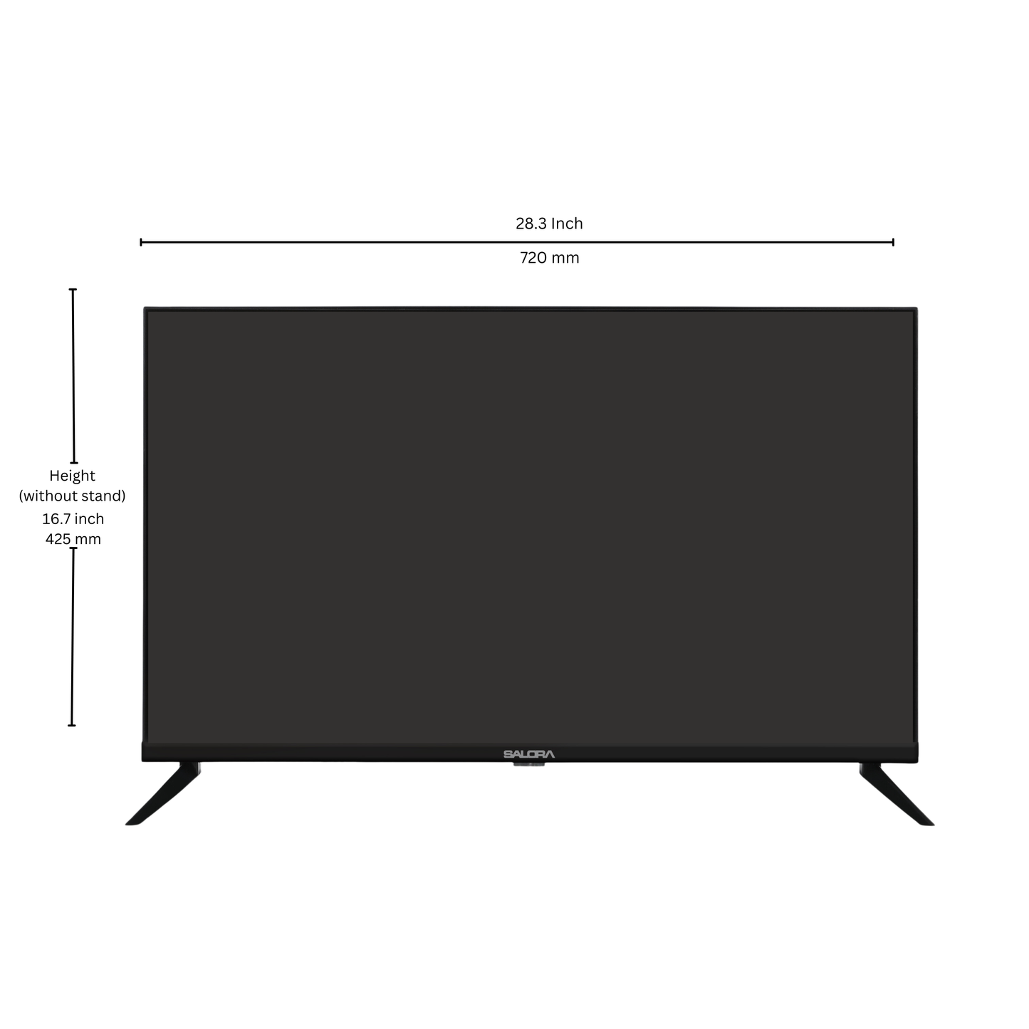 Salora 80 cm (32 inches) HD Ready Smart LED Google TV (OS Version: 5.0 | Android 14) SLV-4324 GTV (Black)