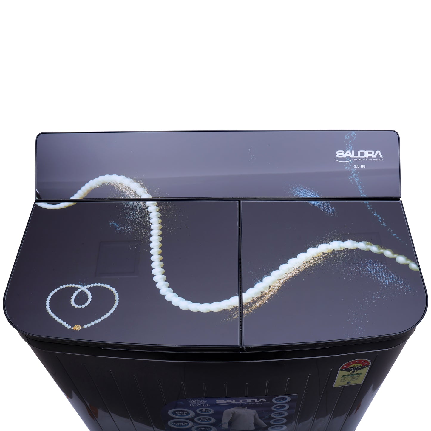 Salora 9.5 KG Semi-automatic Top Loading washing machine, SWMS-9505 (Grey)