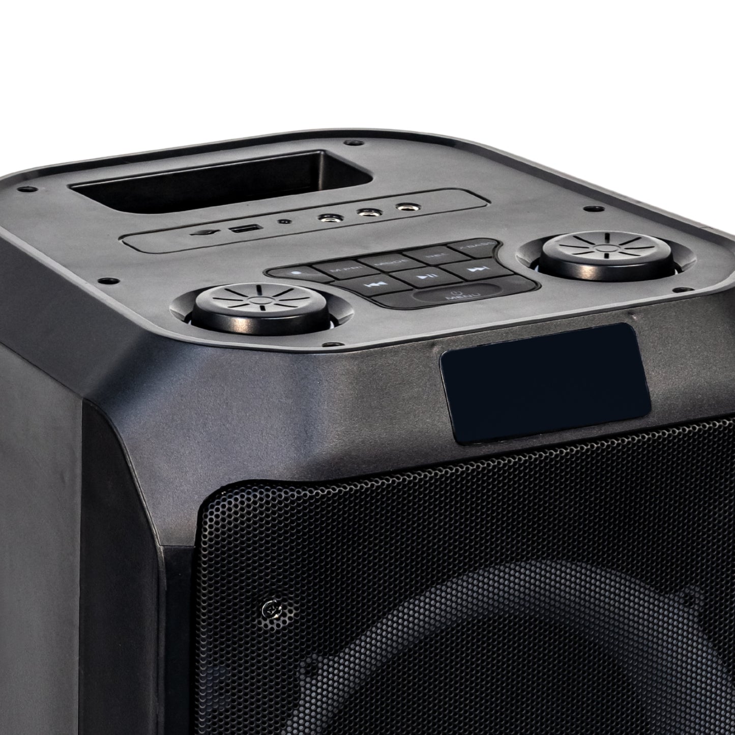 SALORA 200 Watts Party Speaker (SEPS-25200) with 2 Wireless Mic, Upto 11 hrs Playtime, Karaoke & Recording Function,TWS-Pair 2 Speakers, Bluetooth, USB, AUX, TF Card, RGB Lights, EQ Control, Remote Control (Black)