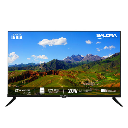 Salora 80 cm (32 inches) HD Ready Smart LED TV | SLV-4324 SFV (Black)