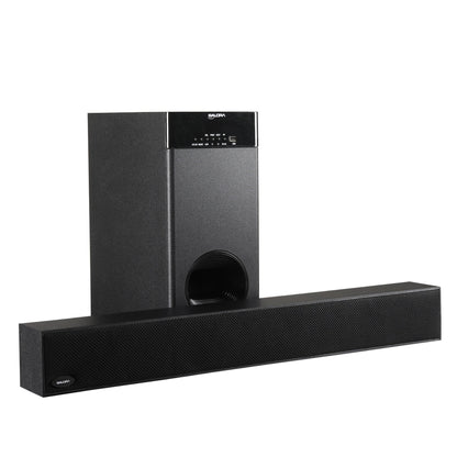 Salora SSBW-811 Soundbar with 150W RMS Premium Sound | Multi-Connectivity Modes | 4 Front firing speakers with 8" Woofer |  Supporting Bluetooth | EQ Modes | Remote Control(Pitch Black)