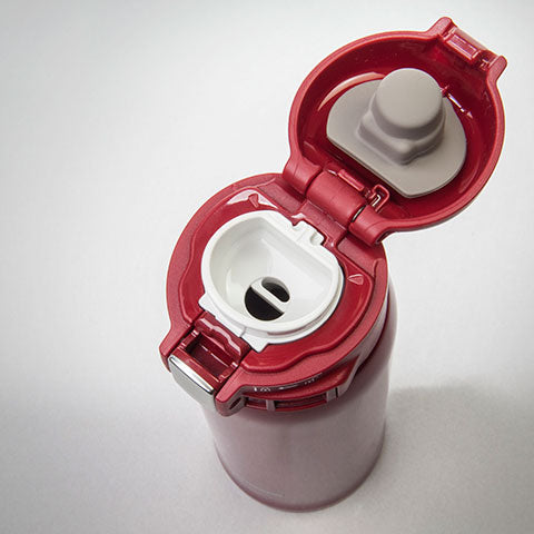 Zojirushi Stainless Steel Vacuum Insulated Bottle, 360ml, Clear Red (SM-SA36-RW)