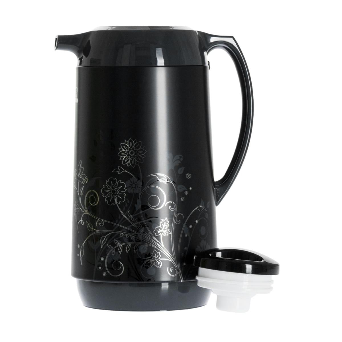 Zojirushi Glass Lined Vacuum Insulated Handy Pot, 1 Litre, Black (AHGB-10D-BL)