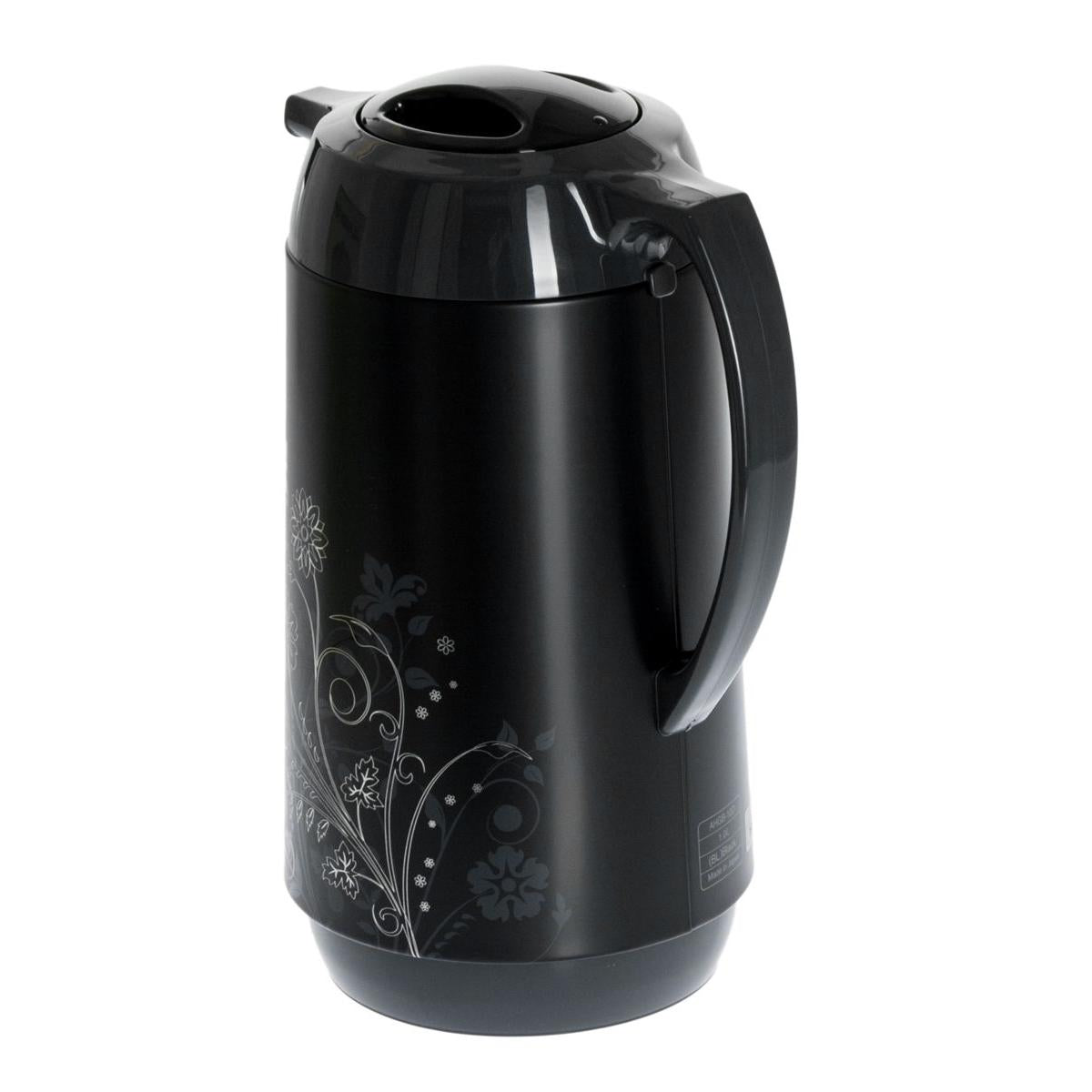 Zojirushi Glass Lined Vacuum Insulated Handy Pot, 1 Litre, Black (AHGB-10D-BL)