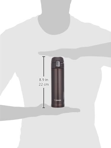 Zojirushi Stainless Steel Vacuum Insulated Bottle 0.34L, Dark Cocoa (SM-PB34-TD)
