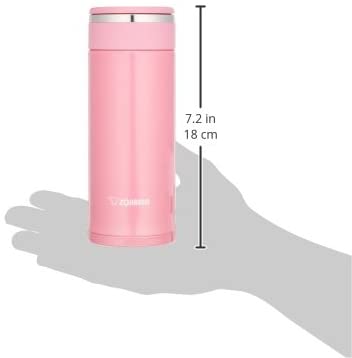 Zojirushi Stainless Steel Tuff Mug Bottle, 0.36L, Pink (SM-JD36-PA)
