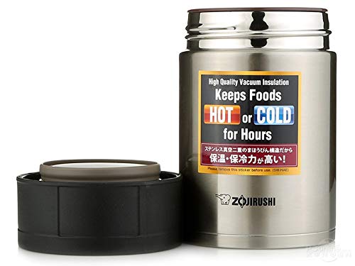 Zojirushi Stainless Steel Vacuum Insulated Food Jar, 550 ml, Stainless (SW-HAE55 XA)