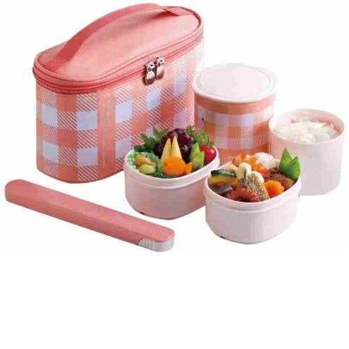 Zojirushi Stainless Vacuum Insulated Lunch Box, 950ml, Enamel Pink