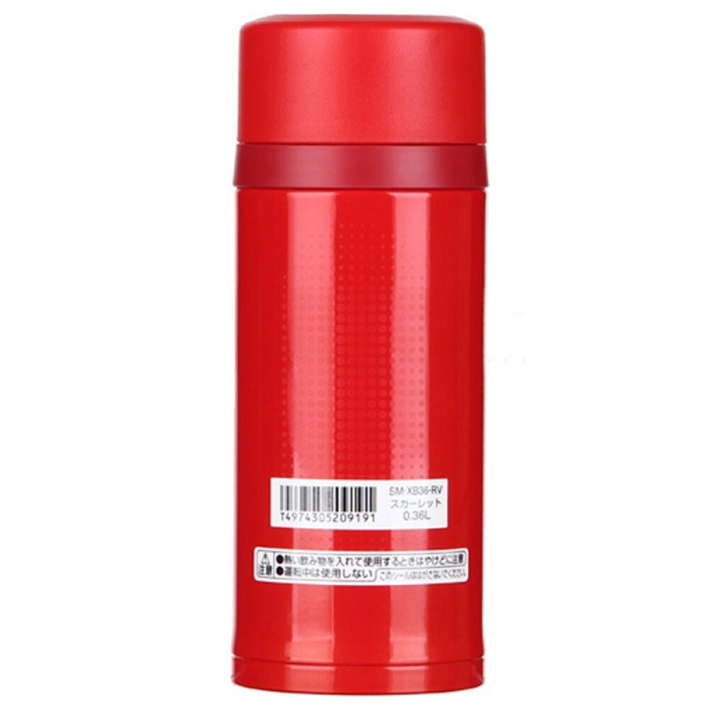 Zojirushi Stainless Steel Vacuum Insulated Bottle 0.36L (SM-XB36 RV)