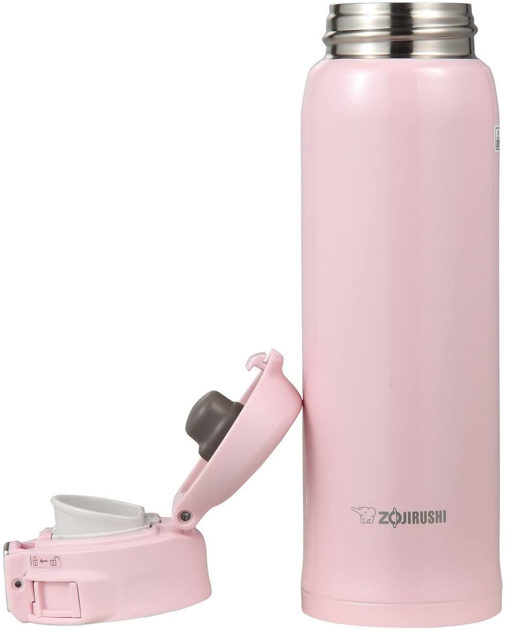 Zojirushi Stainless Steel Vacuum Bottle, 480ml, Pearl Pink (SM-SA48-PB)