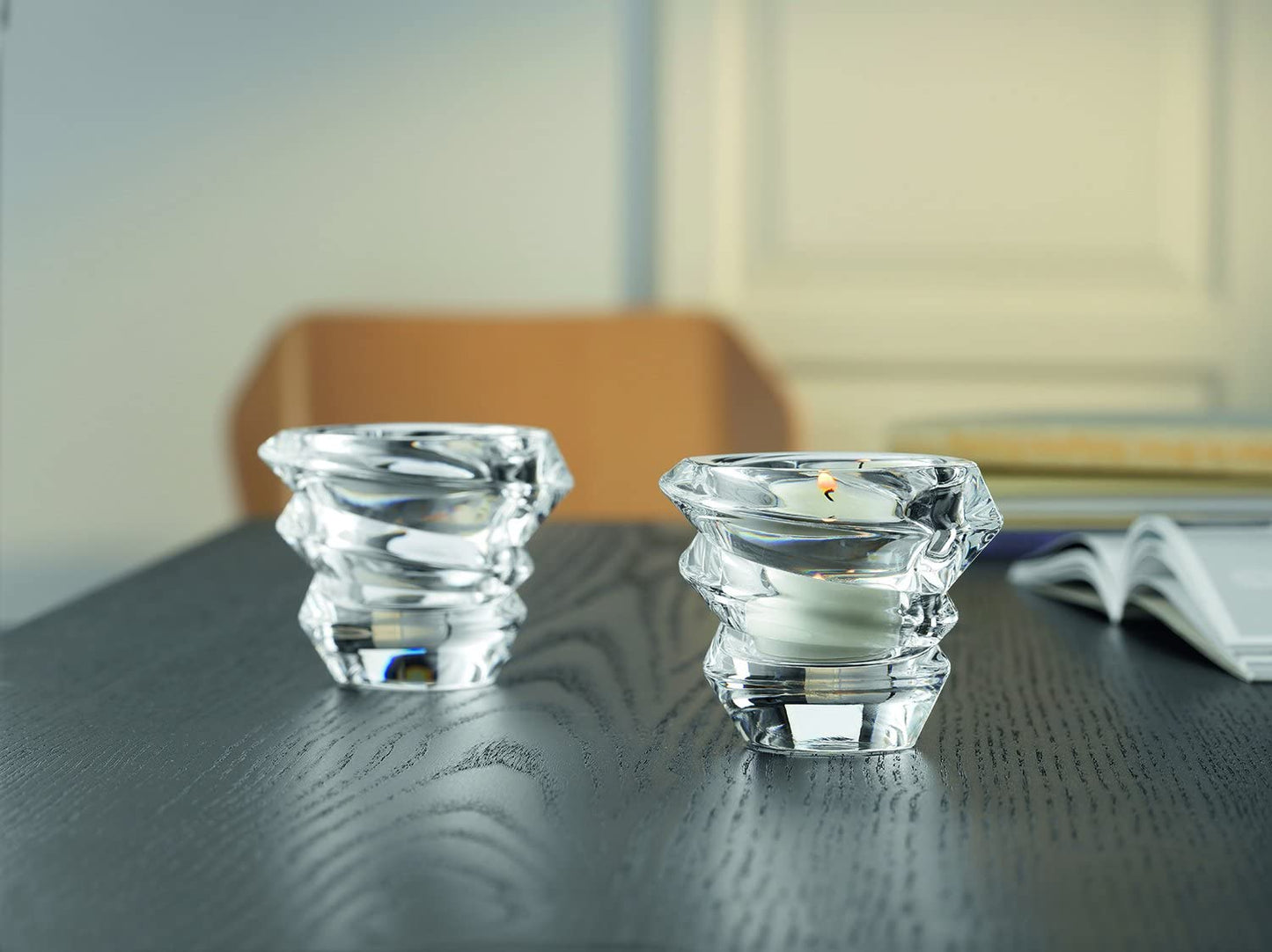 Nachtmann Crystal Tea Light Candle Holder Slice Votive (81395)