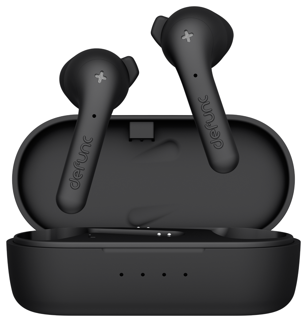 Defunc True Music Wireless Bluetooth TWS Earbuds, Compatible with iOS & Android, IPX4 Rating, Personalized fit, 22 Hours Total Playtime, Touch Control