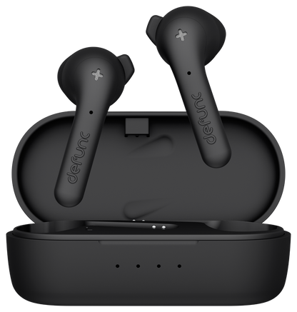 Defunc True Music Wireless Bluetooth TWS Earbuds, Compatible with iOS & Android, IPX4 Rating, Personalized fit, 22 Hours Total Playtime, Touch Control