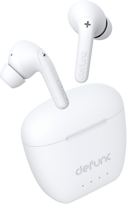 Defunc True Audio Wireless Bluetooth TWS Earbuds,App Controlled, 30 Hours Total Playtime, Low Latency, IPX4 Rating, Built in Dual Microphone, Fast Charging case