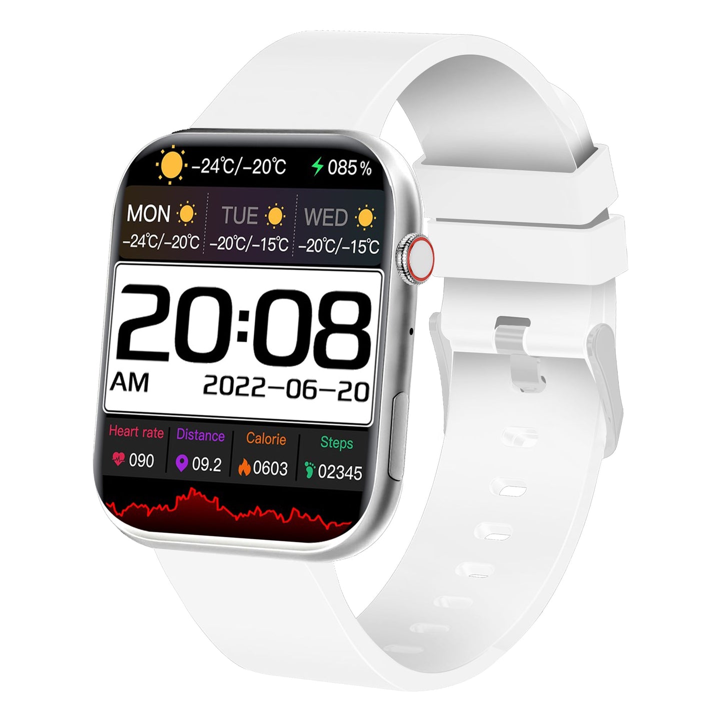 Salora uWear SSW-003 Smartwatch with 2.1" Display, Heart & SpO2 Monitoring, 11 Sports Modes, 5 Days Battery