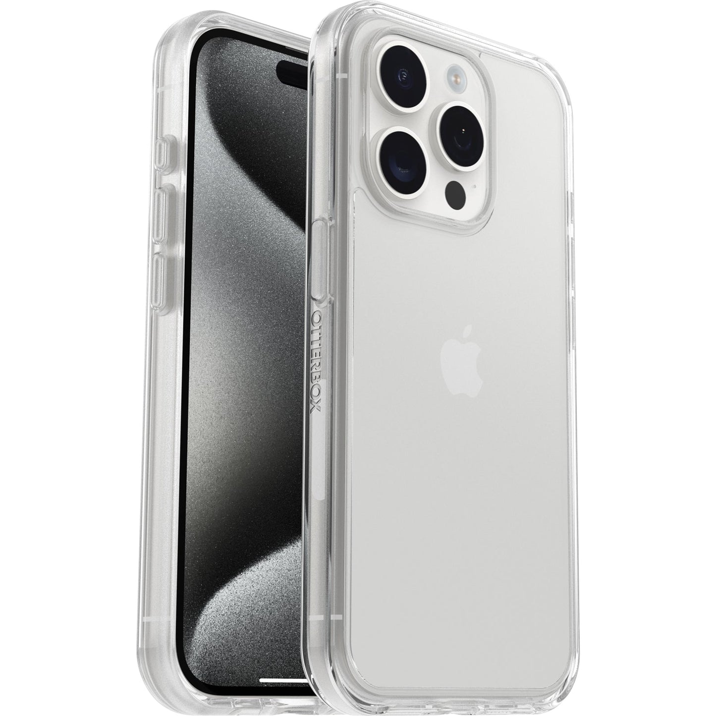 OtterBox Symmetry Clear Case for iPhone 15 Pro, Anti-Drop, Slim Protection, Supports 3X More Drops Than Military Standard, Clear
