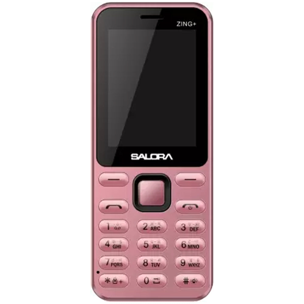 Salora-KT24+ Zing+(Dual Sim) (1800mAh) (Rose Gold)