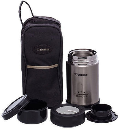 Zojirushi Stainless Steel Vacuum Insulated Food Jar, 500 ml, Black (SW-EXE50 BL)