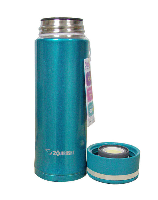 Zojirushi Stainless Steel Vacuum Insulated Bottle, 0.3L, Emerald Blue (SM-EC30-GC)