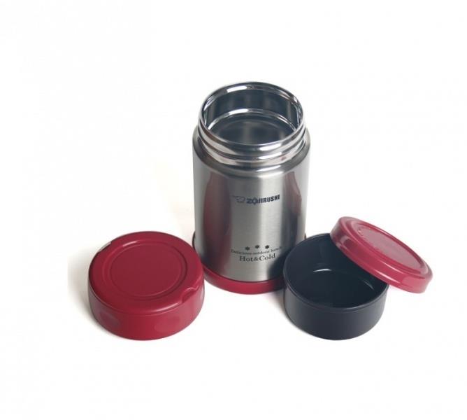 Zojirushi Stainless Steel Vacuum Insulated Food Jar, 500 ml, Ruby Red (SW-EXE50 RR)