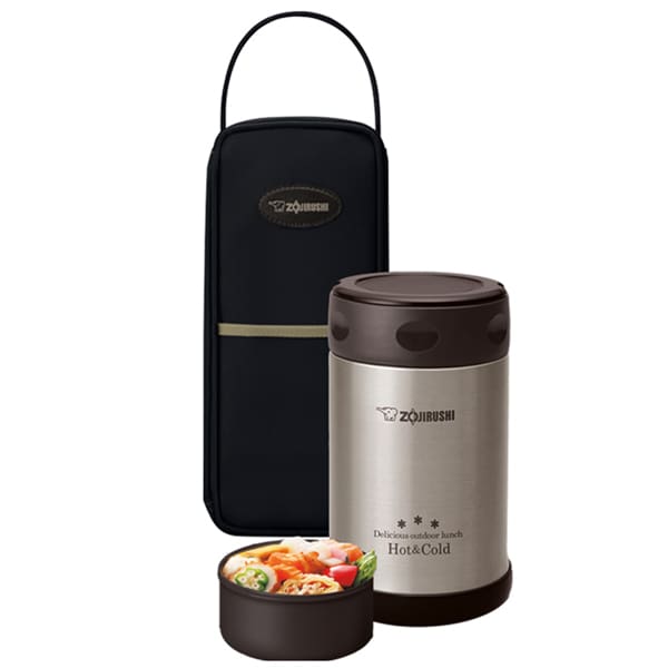 Zojirushi Stainless Steel Vacuum Insulated Food Jar, 500 ml, Black (SW-EXE50 BL)