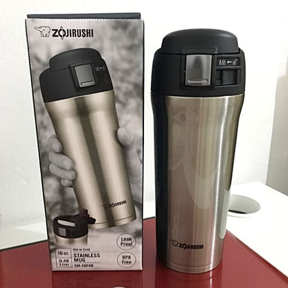 Zojirushi Stainless Steel Vacuum Insulated Bottle, 0.48L (SM-YAF48-XA)