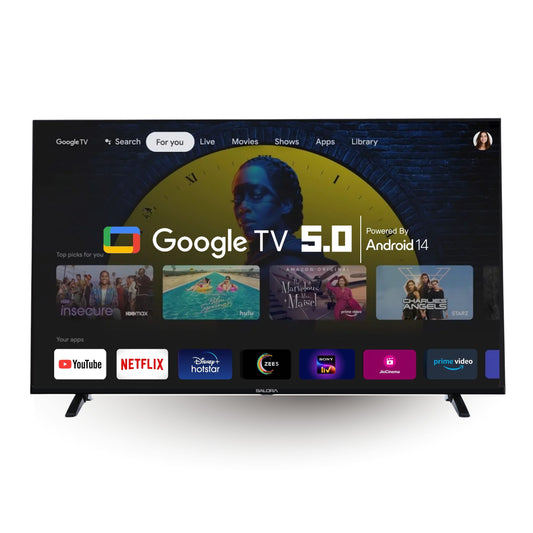 Salora 109 cm (43 inches) Full HD Smart LED Google 5.0 TV SLV-4431 GTV (Black)