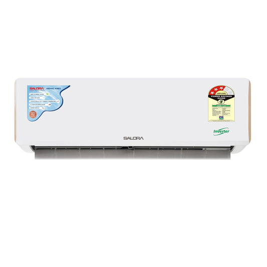 Salora FROSTEE Series - 1.5 Ton 3 Star ( BEE RATING : 2026 ), 6-in-1 Convertible, Inverter Split AC (100% Copper, Heavy-Duty Cooling at 52 Degree Celsius,SSI18CD3XCE26)