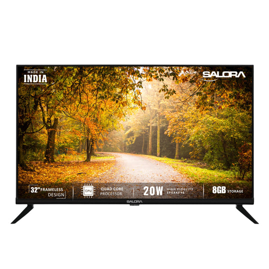 Salora 80 cm (32 inches) HD Ready Smart LED TV | SLV-4324 SF (Black)