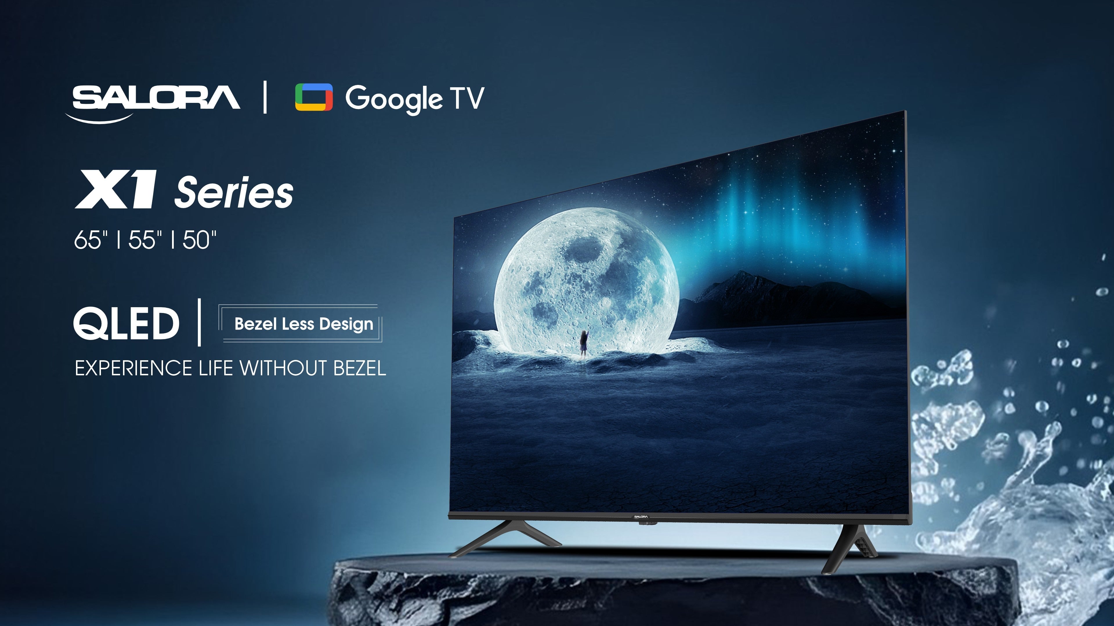 Salora Salora 164 cm (65 inches) QLED 4K QLED Smart Google TV, SLV-3655 QGTV ...