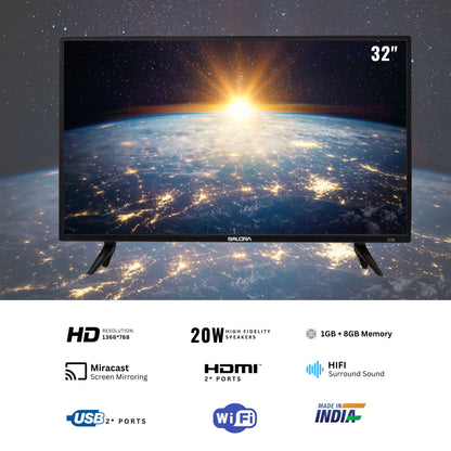 Salora 80cm (32 inch) HD Ready LED TV (SLV-4324 SL)