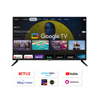 Salora 80 cm (32 inches) HD Ready Smart LED Google TV (OS Version: 5.0 | Android 14) SLV-4324 GTV (Black)