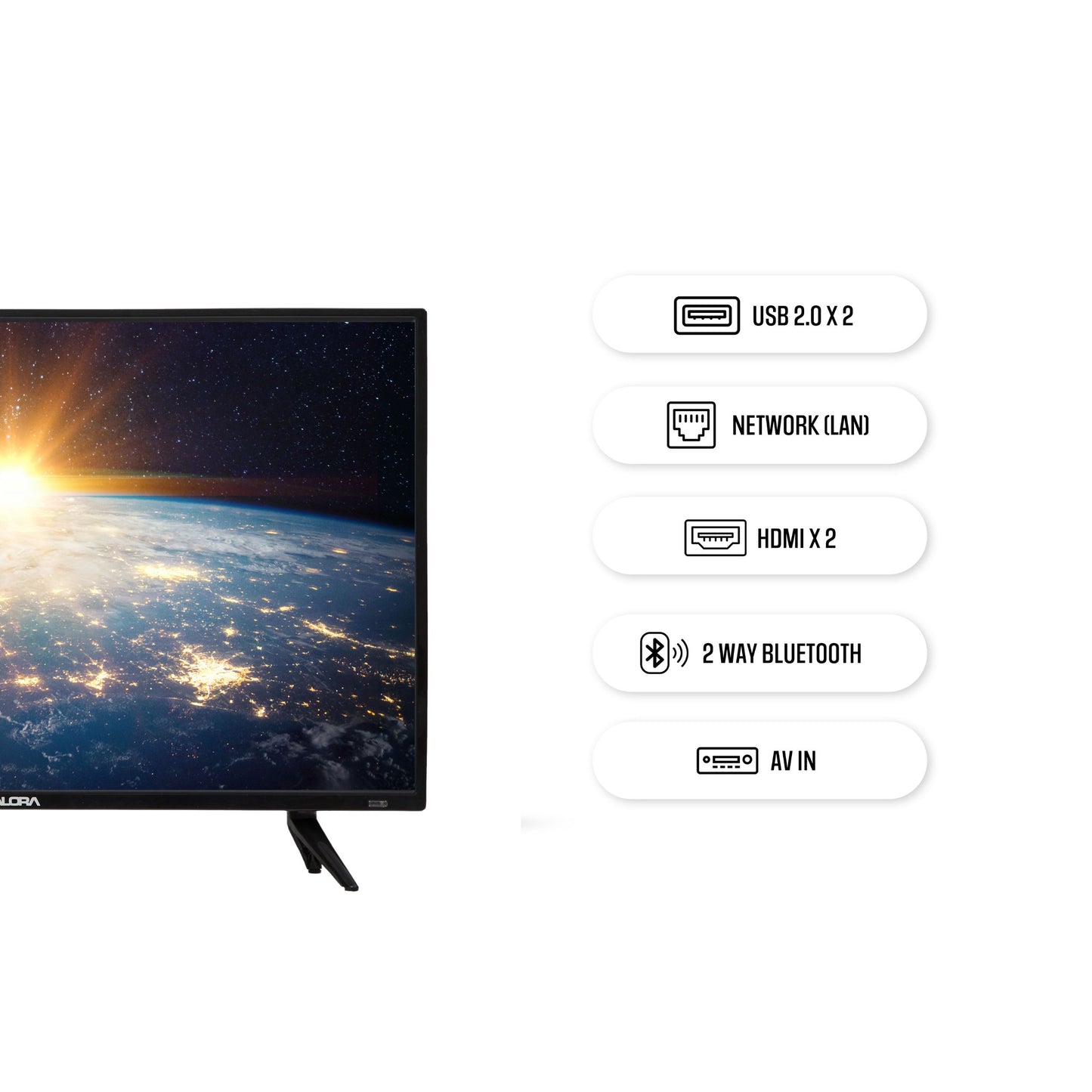 Salora 80cm (32 inch) HD Ready LED TV (SLV-4324 SL)