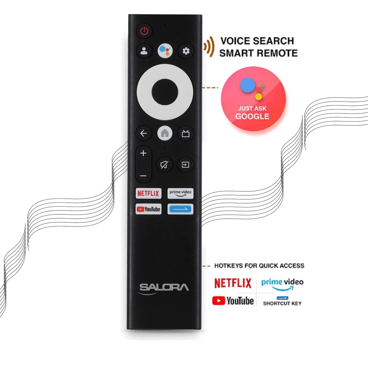 Salora Salora 164 cm (65 inches) QLED 4K QLED Smart Google TV, SLV-3655 QGTV ...