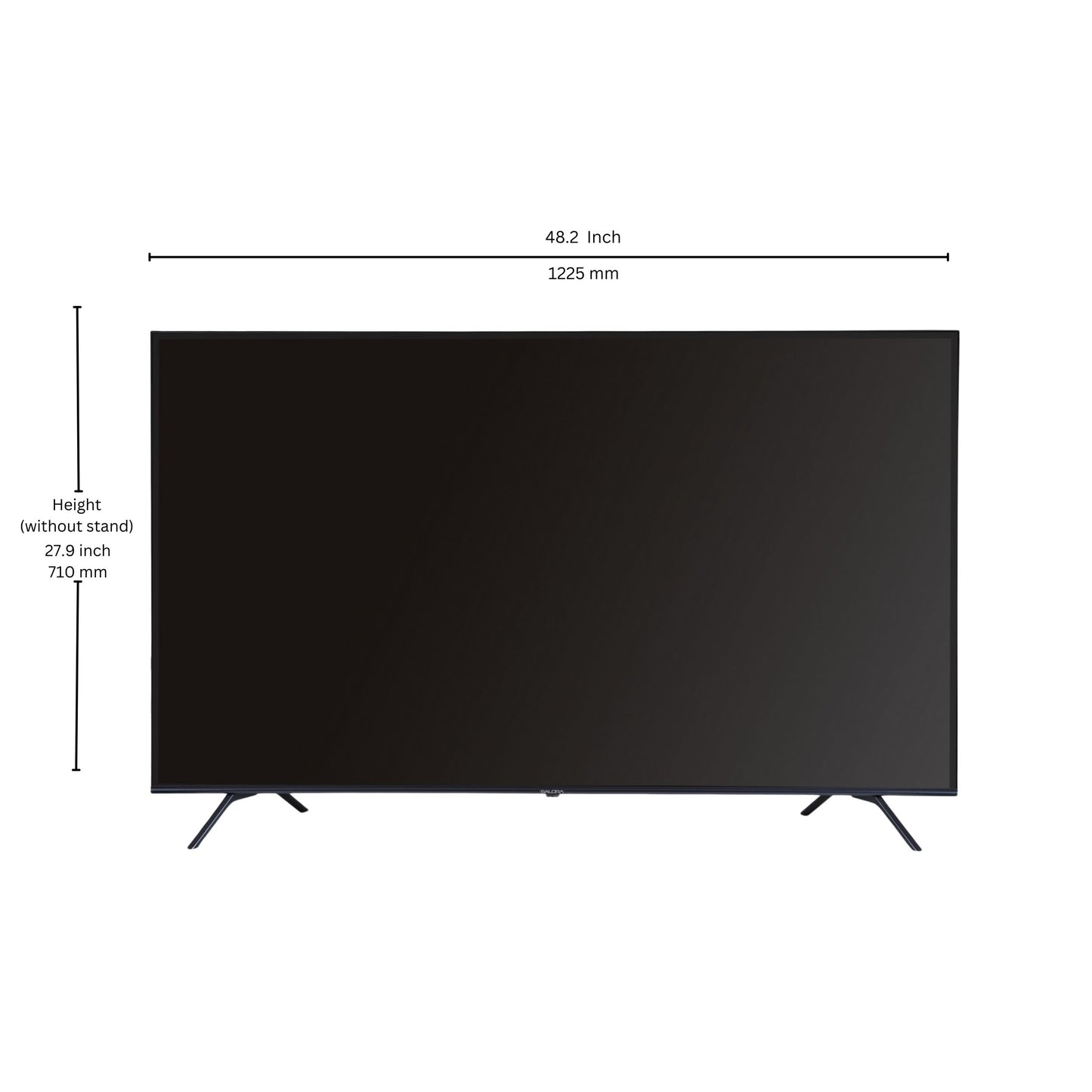 Salora 139 Cm (55 Inches) QLED 4K Ultra HD Smart Google TV ( OS Version 5.0), SLV-3555 QGTV (Black)