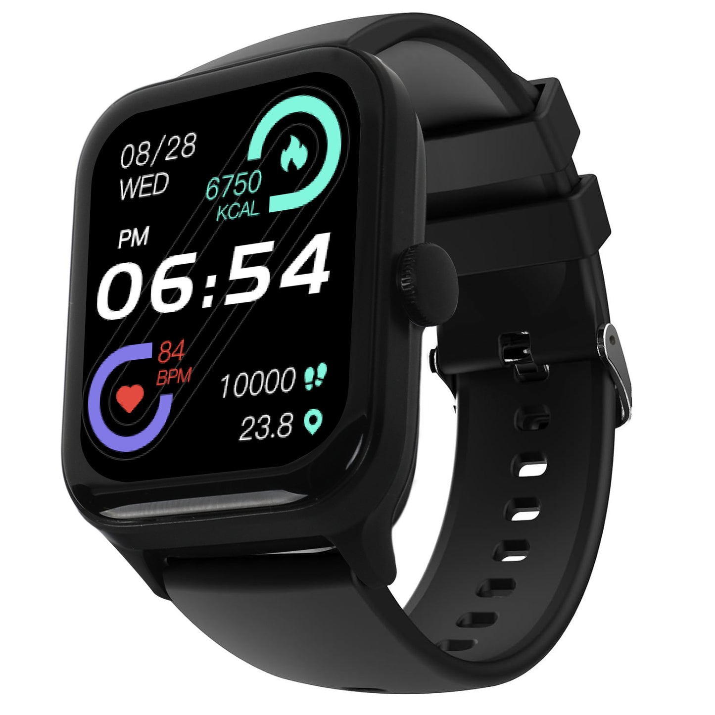 Salora uWear Javelin 2.01” (5.1 cm) HD Curved IPS Display, Bluetooth Calling Smartwatch, 200+ Watch Faces,100+ Sports Modes,  Heart & SpO2 Monitoring,Sleep Monitor, AI Voice Assistance, Water Resistant Smart watch, SSW-004