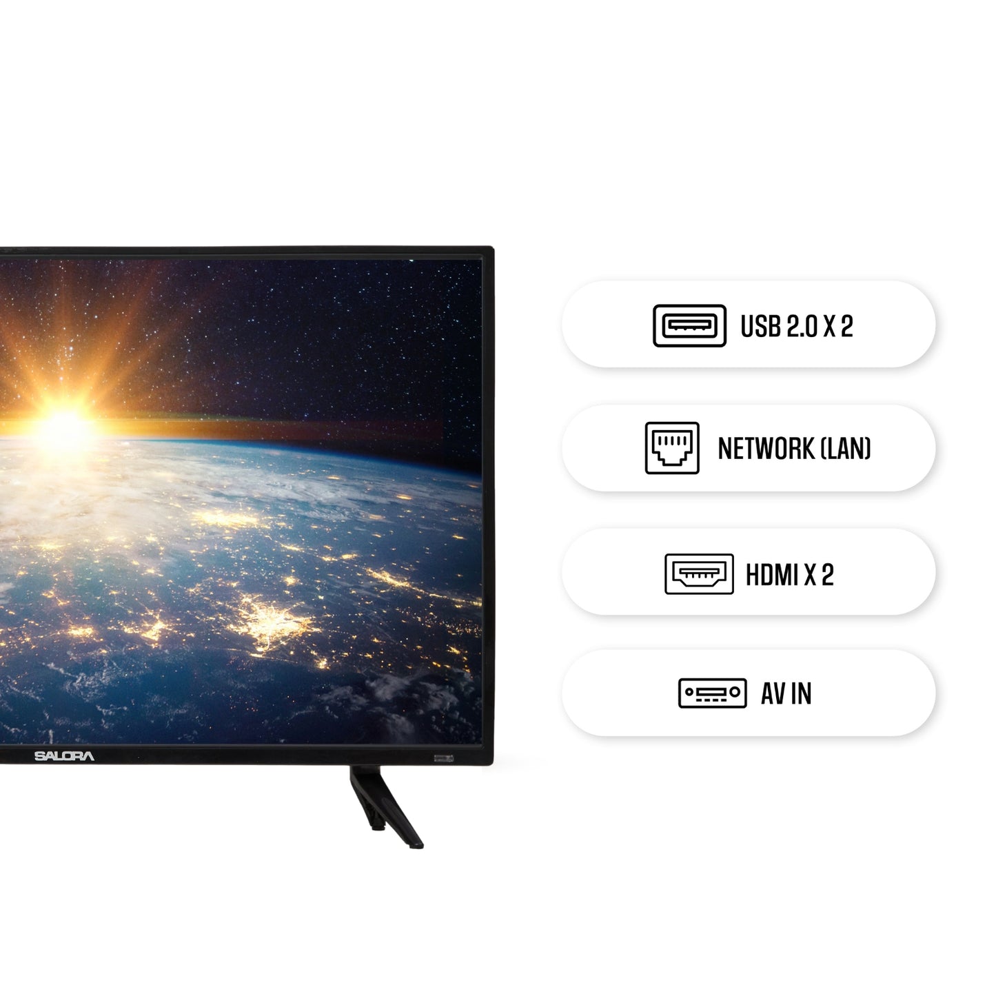 Salora 80cm (32 inch) HD Ready LED TV (SLV-4324 SE)