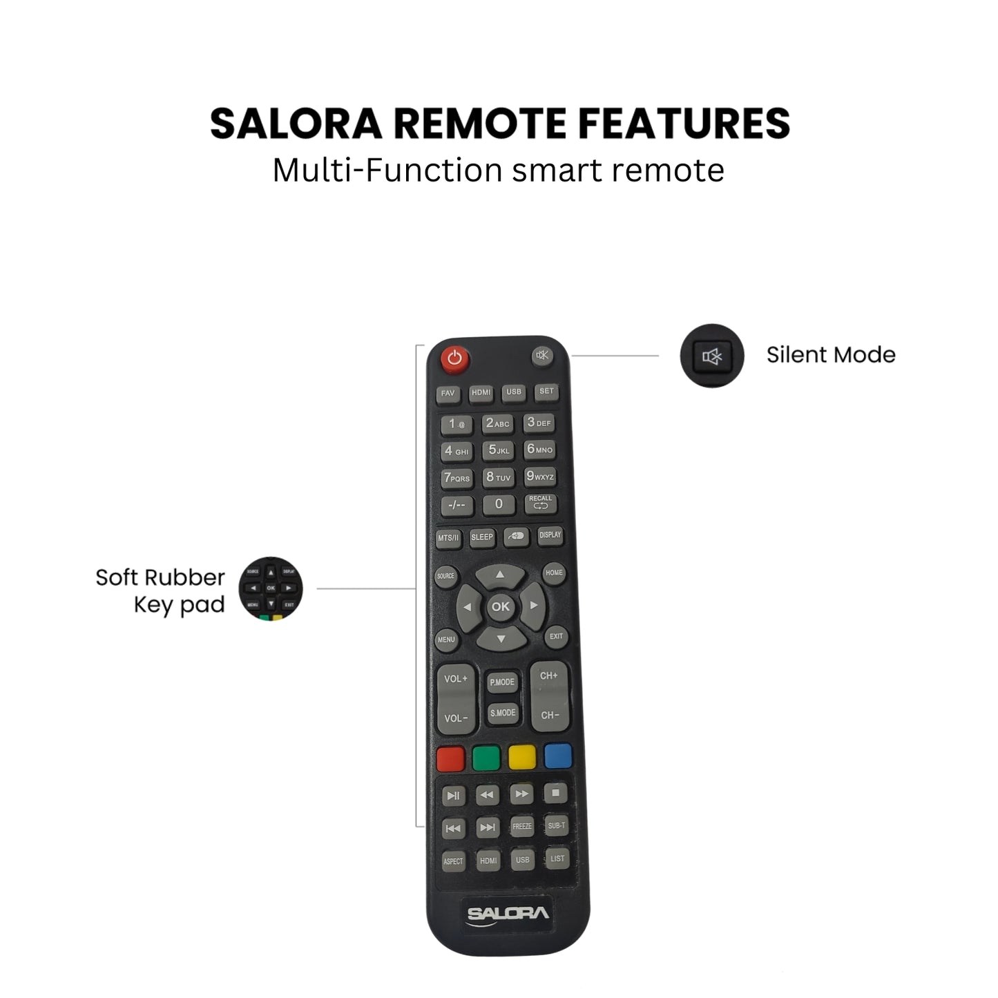 Salora 80cm (32 inch) HD Ready LED TV (SLV-4324 SE)