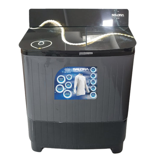 Salora 9.5 KG Semi-automatic Top Loading washing machine, SWMS-9505 (Grey)