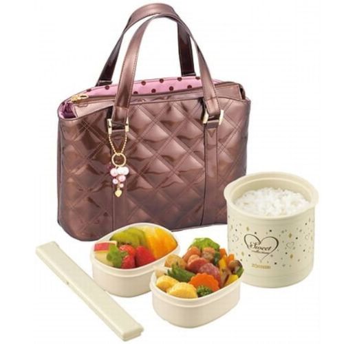 Zojirushu Lunch Box-ZR-SZFA-03-TU ( .72L) Enamal Brown