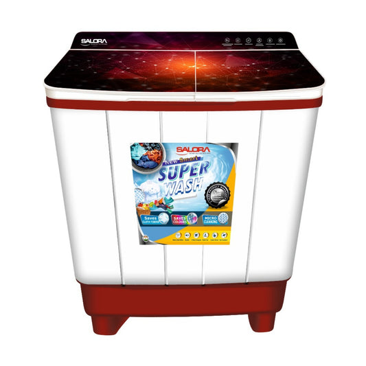 Salora 7.5 KG Semi-automatic Top Loading washing machine, SWMS-7501 ( Red )