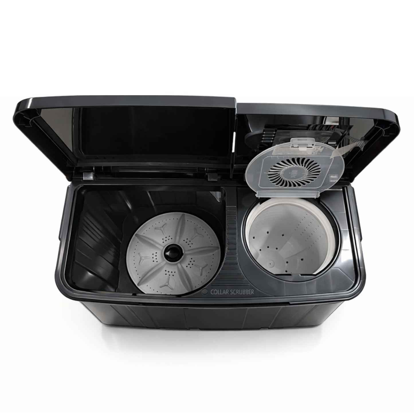 Salora 7.5 KG Semi-automatic Top Loading washing machine, SWMS-7502 BLK (Black)