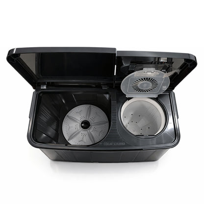 Salora 7.5 KG Semi-automatic Top Loading washing machine, SWMS-7502 BLK (Black)