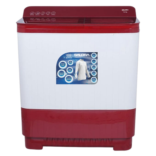 Salora 12.5 KG Semi-automatic Top Loading washing machine, SWMS-12505R (Red)