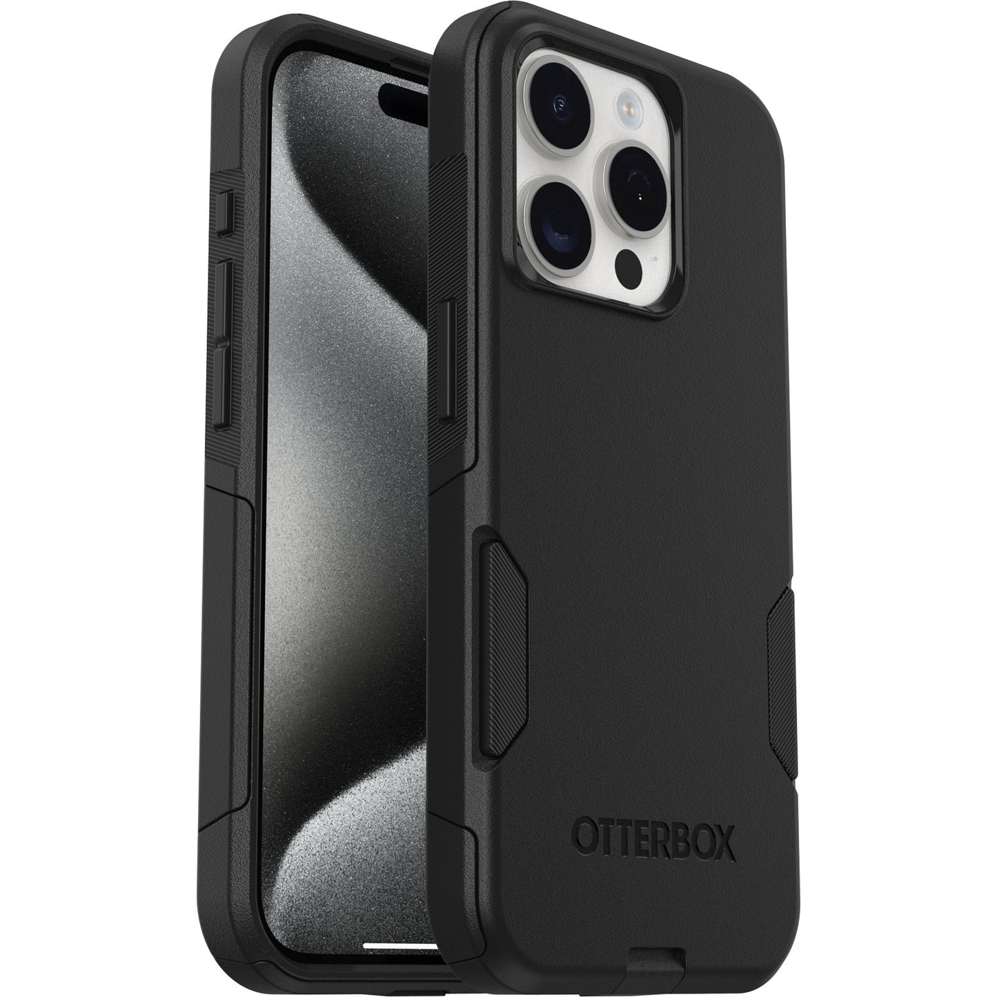 OtterBox Commuter Case for iPhone 15 Pro, Shockproof, Drop Proof, Rigid, Shockproof, Drop Proof, Wireless Charging Compatible, Black